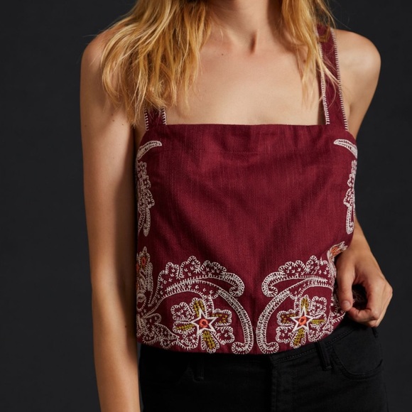 Anthropologie Tops - ANTHROPOLOGIE Embroidered Apron Tank Top NWT in 2X